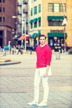 New York'ta Amerikan Koleji Öğrenci,