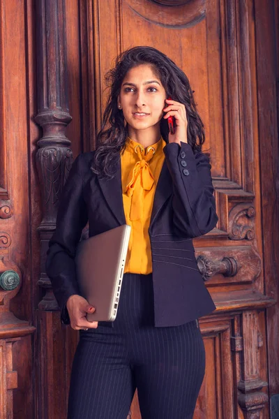 Young East Indian American businesswoman working in New York
