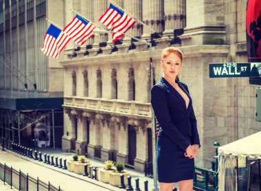 New York'ta çalışan genç iş kadını