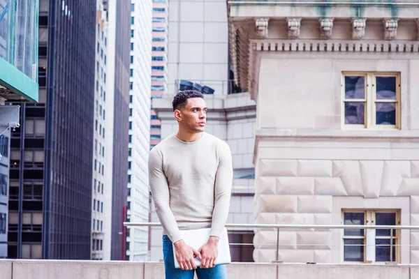 Americké postgraduální Student studuje v New Yorku — Stock fotografie