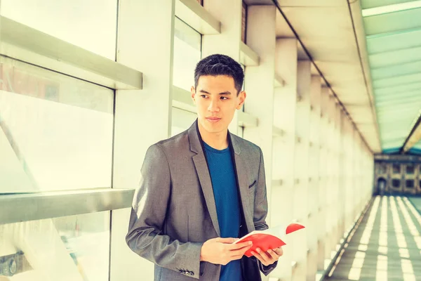 Estudiante Asiático Americano Estudiante Estudiante en Nueva York — Foto de Stock