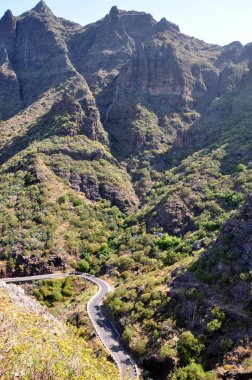 Tenerife, İspanya, yol Masca korsan Köyü