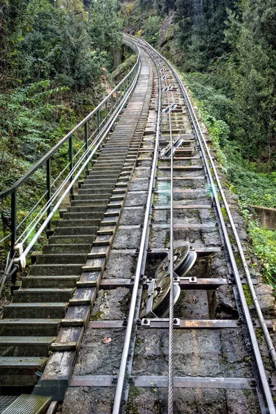 Sant Joan Funicular railway. Montserrat. Spanien. — Stockfoto
