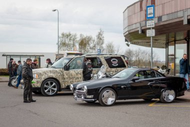 Riga, Letonya - Nisan 28, 2018: 2018 Moto sezon açılış etkinliği. 