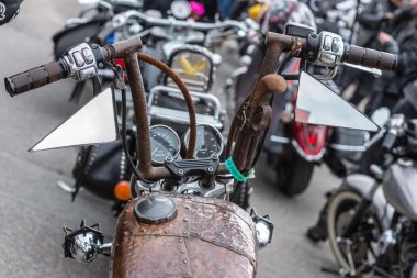 Riga, Letonya - Nisan 28, 2018: 2018 Moto sezon açılış etkinliği. 