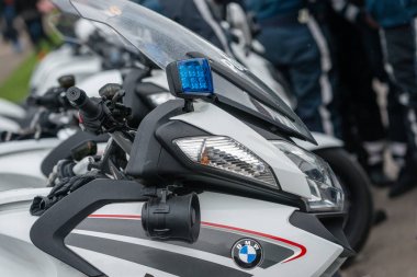 Riga, Letonya - Nisan 28, 2018: 2018 Moto sezon açılış etkinliği. 