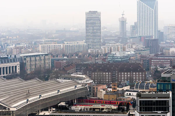 Вид с воздуха на Лондон, вид с глаз Лондона, Лондон, Великобритания — стоковое фото