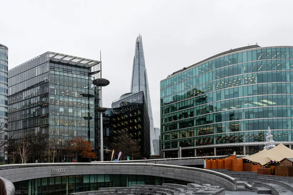 London England January 2020 Aerial View Thames London City — Stock Photo, Image