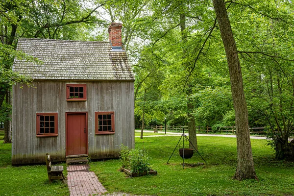 2019年6月18日 美国新泽西州 开普敦 冷泉村 科克斯豪宅建于1691年左右 可能是科克斯豪宅的一部分 可能是西泽西业主丹尼尔 科克斯博士建造的 — 图库照片