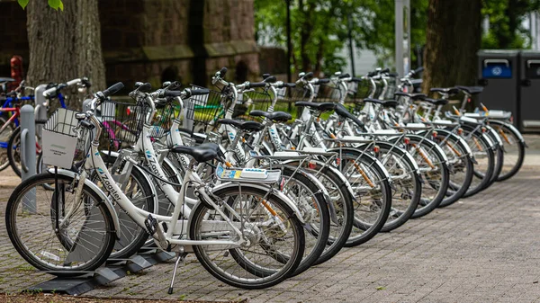 Princeton Usa June 2019 Zagster Share Bike Historic Building Princeton — 스톡 사진