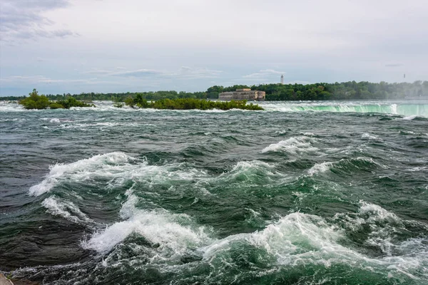 Niagara Falls State Park - Niagara River rapids and Horseshoe falls scenery, NY, USA