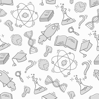 Elle çizilmiş bilim seamless modeli