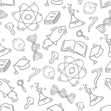 Elle çizilmiş bilim seamless modeli