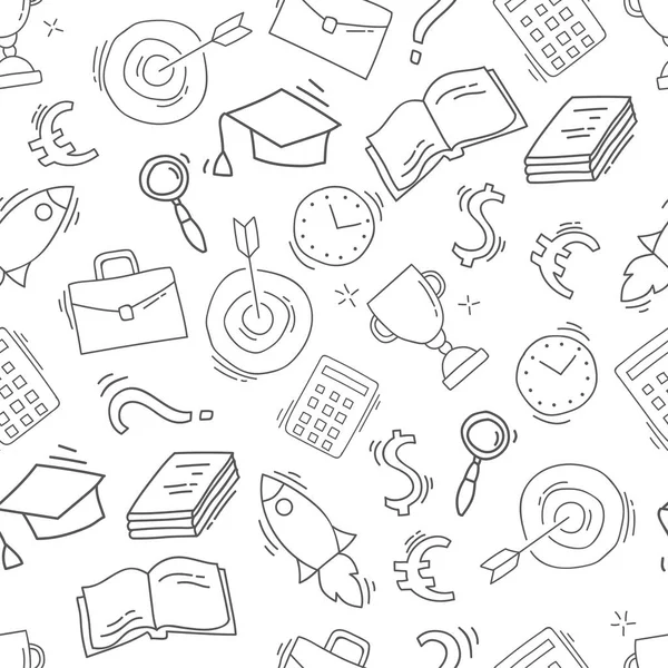 Elle çizilmiş iş seamless modeli