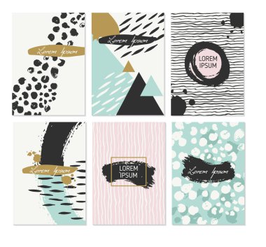 Elle çizilmiş broşür şablonları