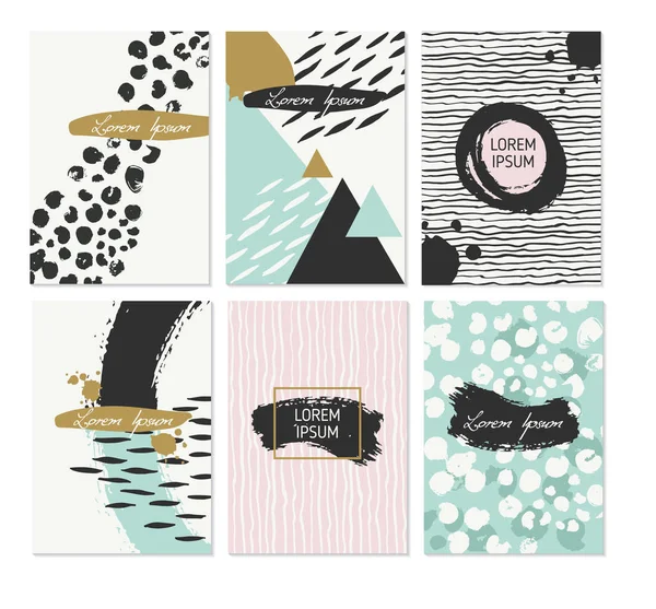 Elle çizilmiş broşür şablonları