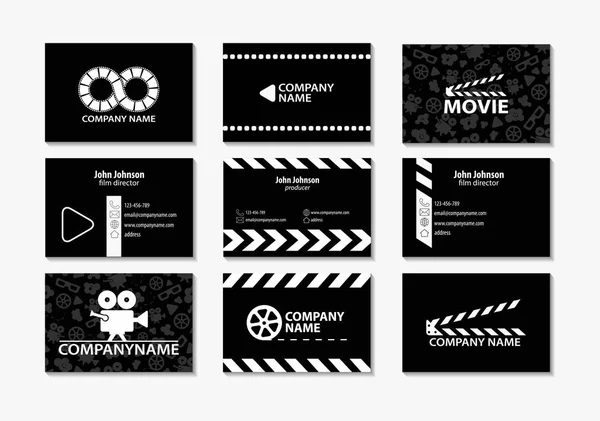 Vector set of creative business cards — Stock Vector