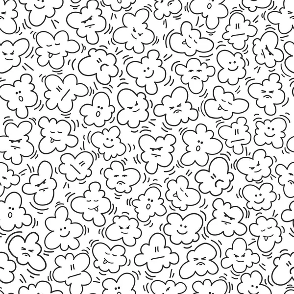 Komik patlamış mısır seamless modeli