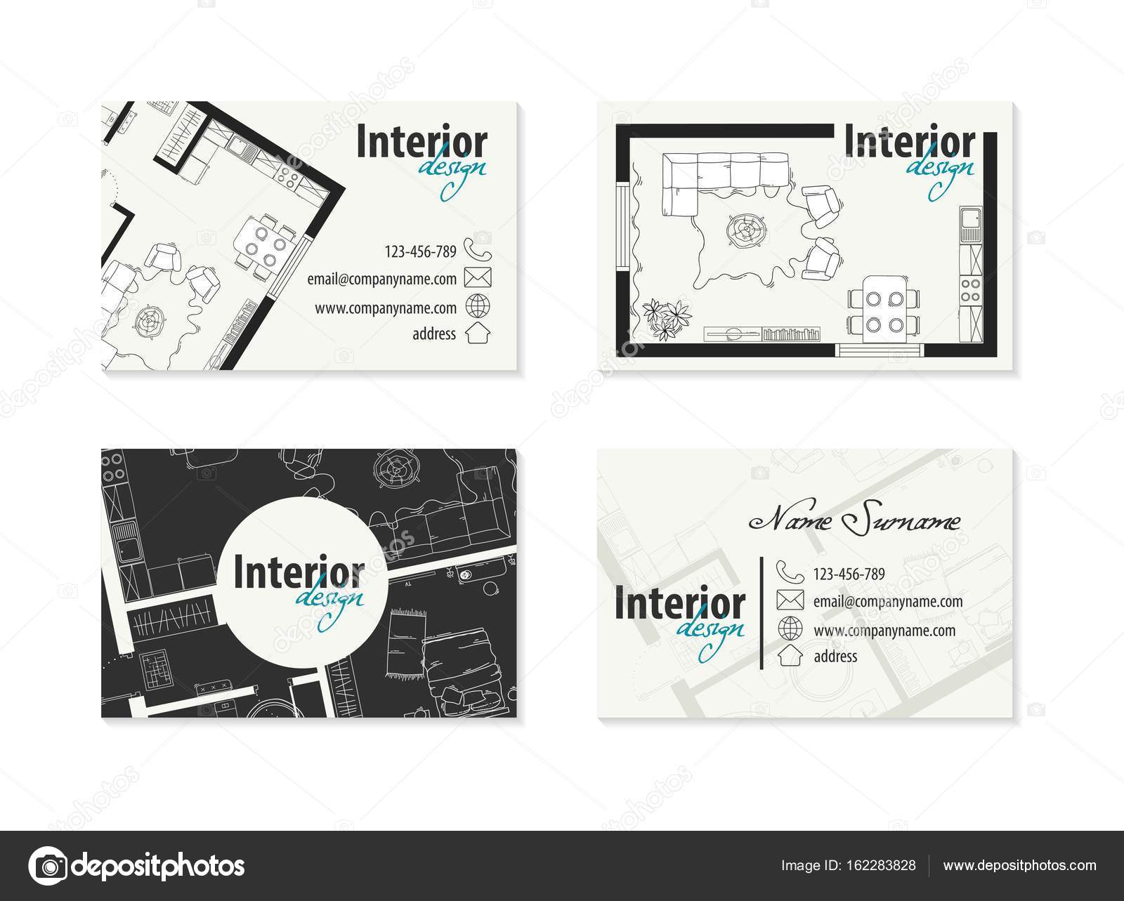 Biglietto da visita per un architetto — vettoriali stock © ksuksu ... Biglietto visita architetto