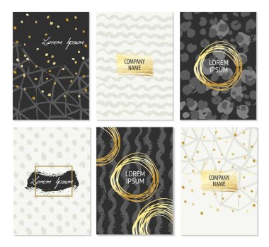 Elle çizilmiş broşür şablonları