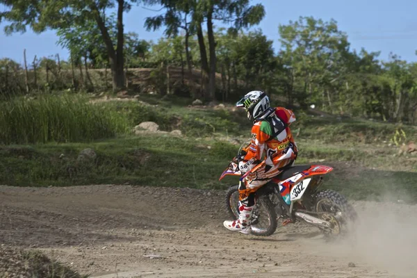 Salta Con Moto Motocross República Dominicana Mayo 2018 Sosua — Foto de Stock