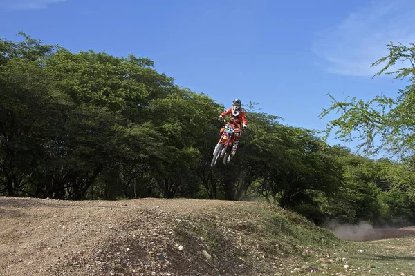 Jump Motocross Bike Dominican Republic May 2018 Sosua — Stock Photo, Image