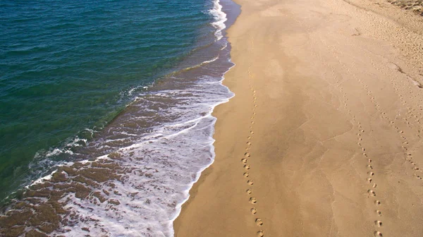 Sardunya Denizi Nin Ünlü Kumsallarının Ile Güzel Bir Hava Manzarası — Stok fotoğraf