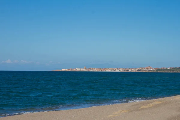 Piękna Panorama Słynnych Plaż Sardynii Isola Rossa Castelsardo — Zdjęcie stockowe