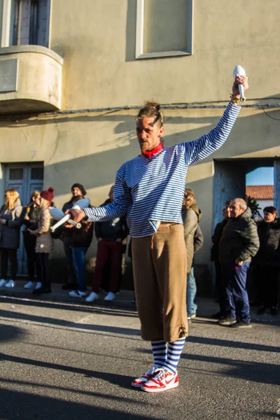 Talya Parfüm Sardegna Sassari Cagliari Farklı Maskeli 2020 Karnaval Partisi — Stok fotoğraf