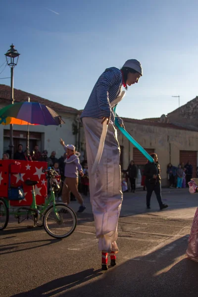 Talya Parfüm Sardegna Sassari Cagliari Farklı Maskeli 2020 Karnaval Partisi — Stok fotoğraf