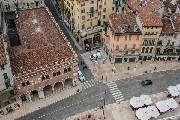 Verona Italien 2019 Interessanter Blick Auf Verona Von Oben Mit — Stockfoto