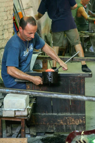 Venice Italy 2019 Glass Production City Murano Venice Artists Who — Stock Photo, Image