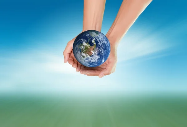 Salvar Terra salvar conceito de ambiente — Fotografia de Stock