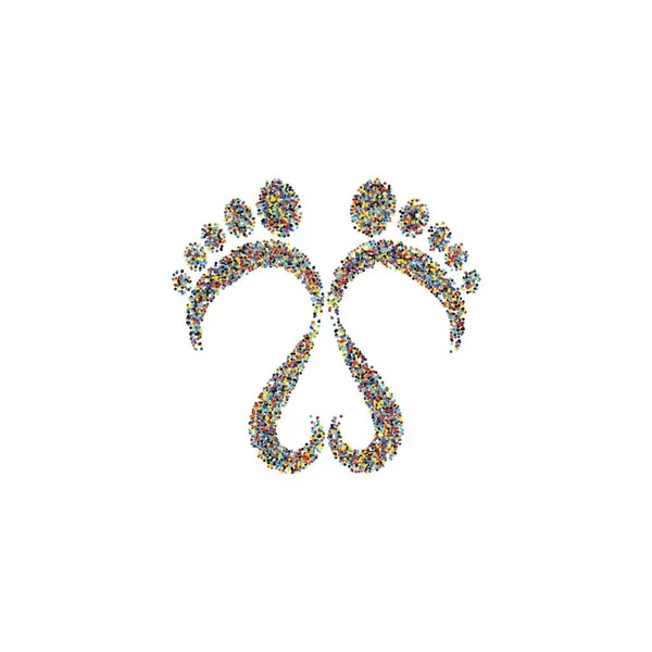 Ayak sesleri illüstrasyon vektör