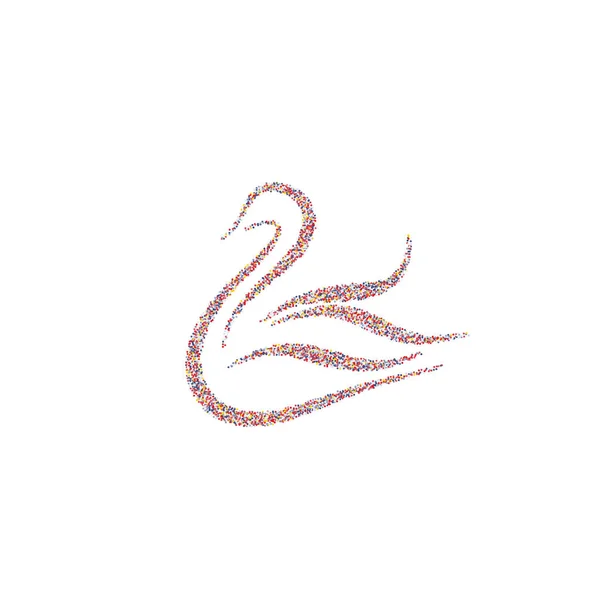 Swan vektor Illustration — Stock vektor