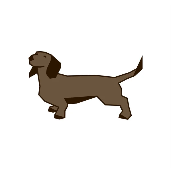 Ilustración del vector Dachshund — Vector de stock