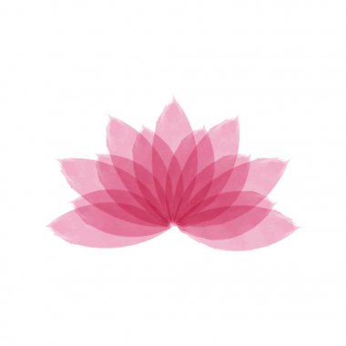 Suluboya lotus çiçek vektör çizim