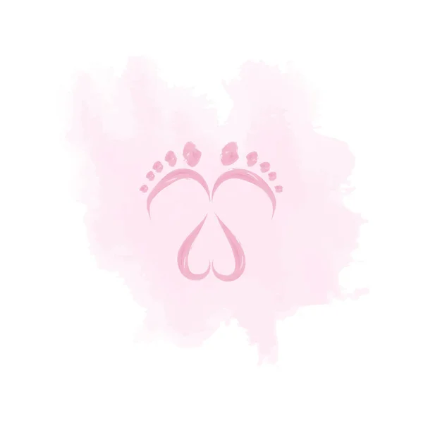 Bebek ayak illüstrasyon vektör