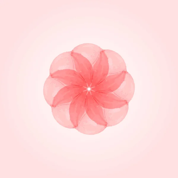 Acuarela flor vector ilustración — Vector de stock