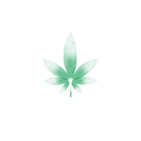 Marijuana leaf vector illustration — Stock Vector