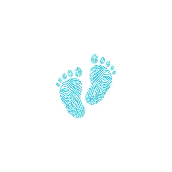 Baby footsteps illustration — Stock Vector