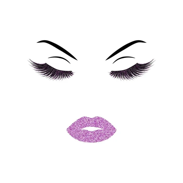 Maquillaje vector ilustración — Vector de stock