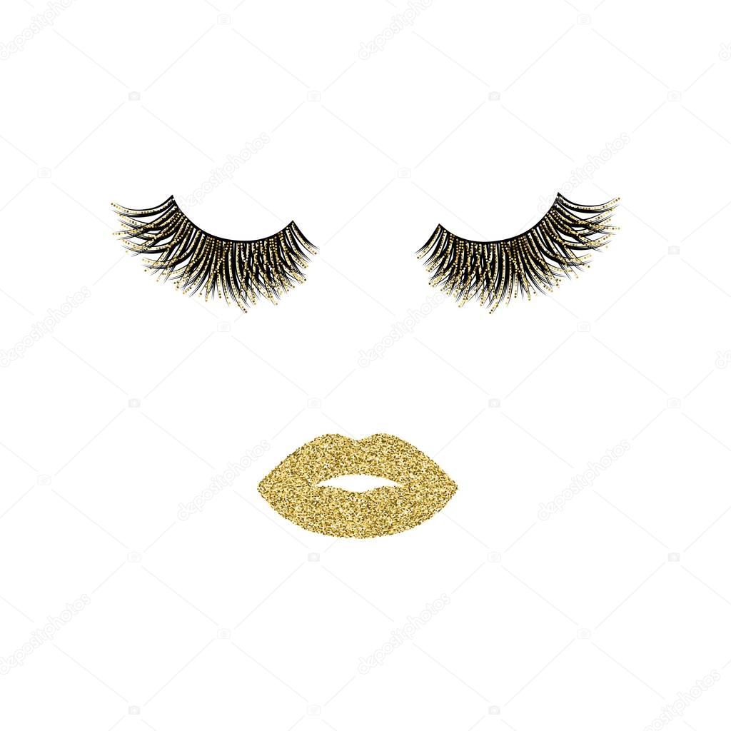 Eye lashes vector illustration