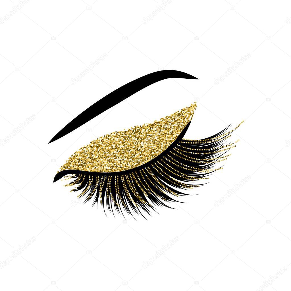 Eye lashes vector illustration