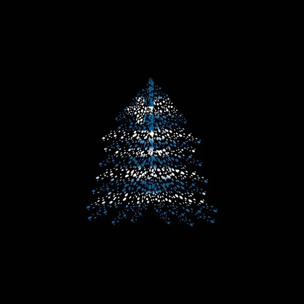 Árvore Natal Bandeira Grega — Vetor de Stock