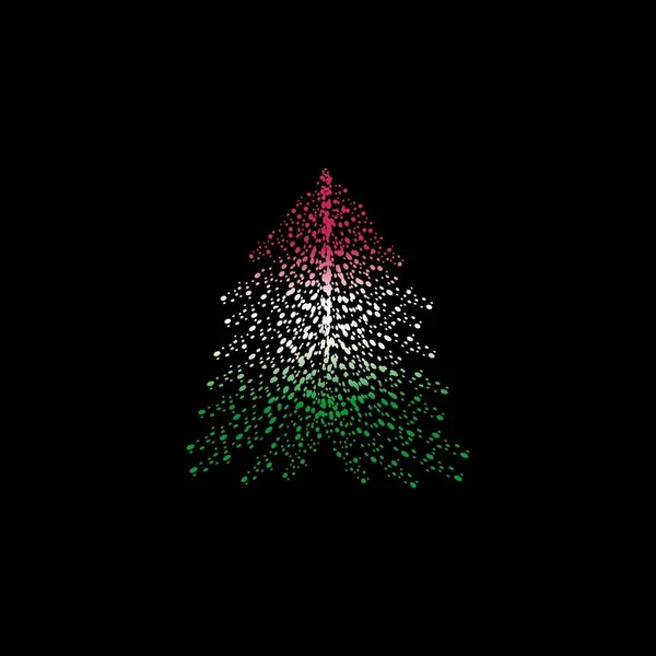 Árvore Natal Bandeira Hungria — Vetor de Stock