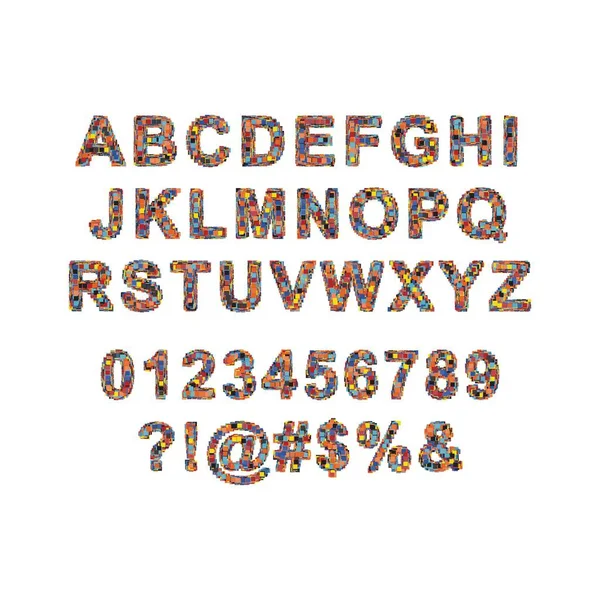 Art Vectoriel Alphabet Coloré — Image vectorielle