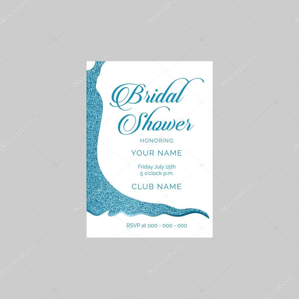 Bridal shower vector invitation