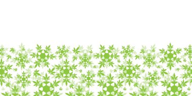 Kenevir yaprağı sınırsız vektör şablonu arka planı