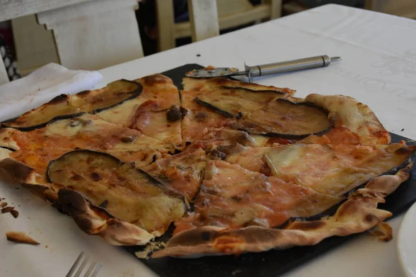 Pizza Italienne Dans Restaurant — Photo